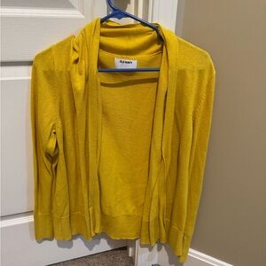 Yellow Old Navy Cardigan, size L